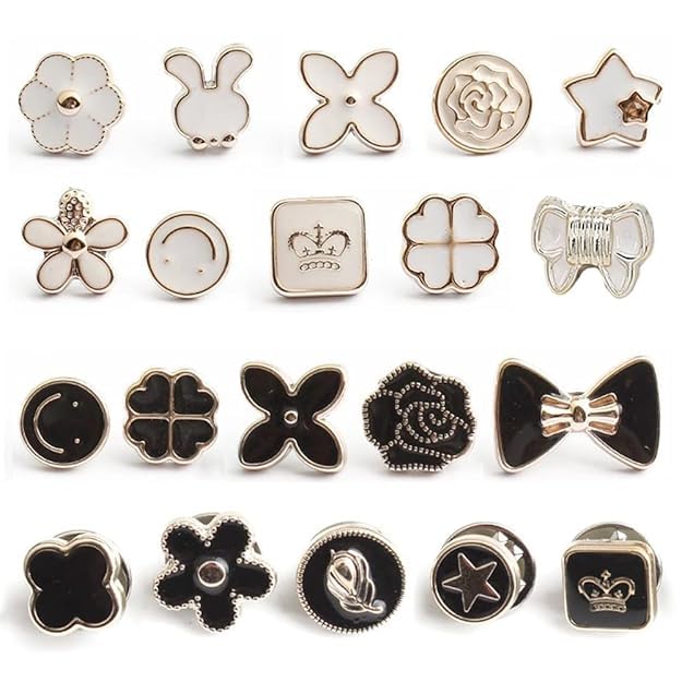 BROOCH BUTTONS (PACK OF 20)