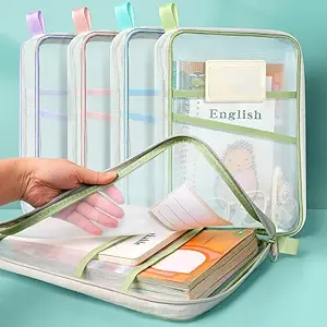 A4 MESH ZIPPER DOCUMENT BAG