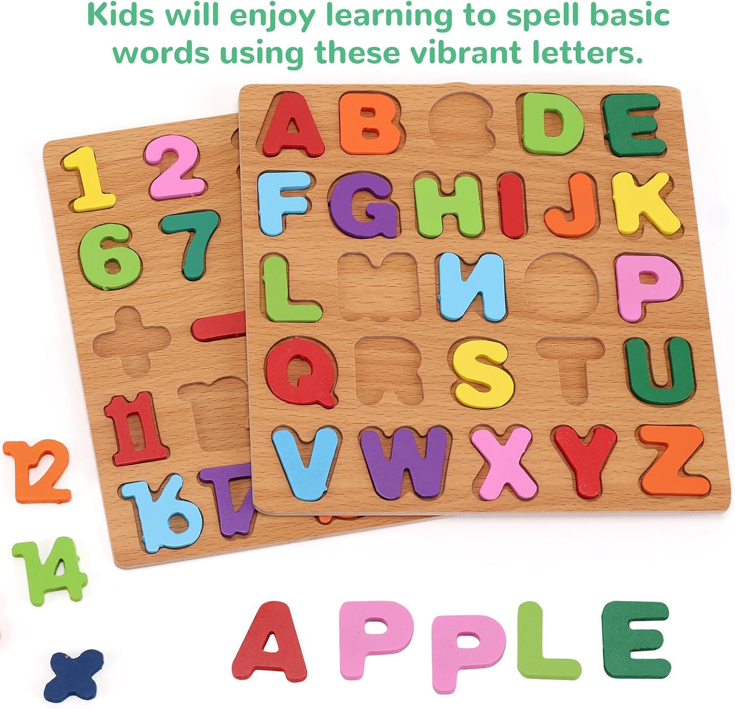 KID"S WOODEN ALPHA PUZZLE BOARD